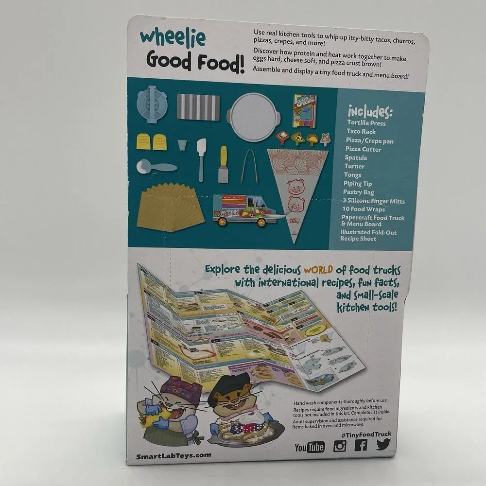 Smart‎ Lab STEAM Tiny Food Truck Big Science Tiny Tools 20 Recipes NEW Sealed